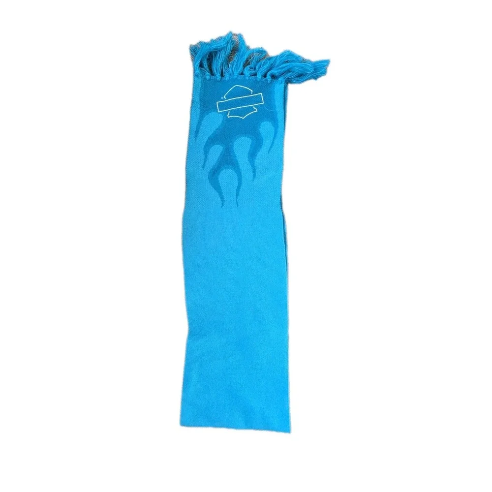 Knit Harley Davidson Neck Scarf‎ Warmer Turquoise Blue Flame 58